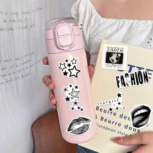 Black Aesthetic Downtown Girls Stickers Fashion Y2k Stickers(50) | Waterproof Laptop Stickers for Teens Adults, Vinyl Self-adhesive Decals, Journal Scrapbook Party Supplies thumbnail 6