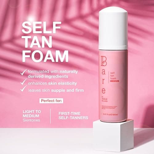 Bare by Vogue - Medium Tan Self-Tanning Foam - Suitable for All Skin Types - Self Tanner for Face & Body - Long-Lasting Fake Tan - 150ML thumbnail 2