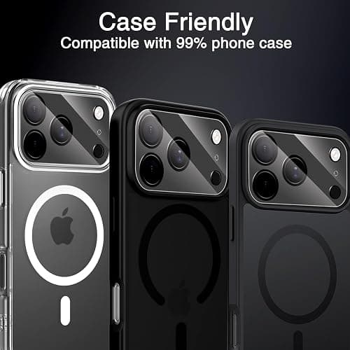 Wiaocit 3 Pack Tempered Glass Camera Lens Protector for iPhone 17 Pro Max, 9H Hardness, Anti-Scratch, Case Friendly thumbnail 6