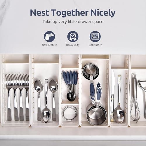 U-Taste Measuring Cups and Spoons: Food Grade 18/8 Stainless Steel Metal Measure Cups and Spoons Set of 10, Upgraded Thickness Handle (Midnight Blue) thumbnail 9