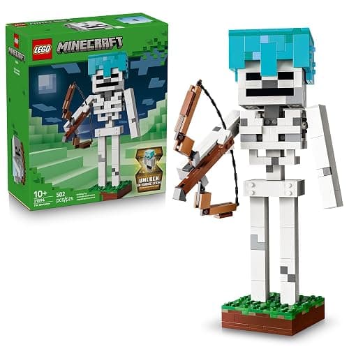 LEGO Minecraft The Skeleton 21594 | Building Toys for Boys & Girls, Ages, 10+, Display for Bedroom, 502 pieces, Gift for Gamers - Image 1