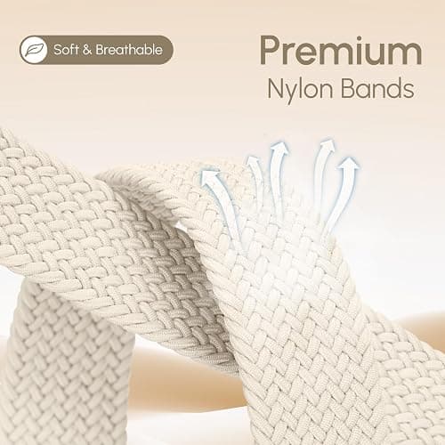 Braided Stretchy Band Compatible with Apple Watch Bands 38mm 40mm 41mm 42mm 44mm 45mm 46mm 49mm Women Men, Soft Nylon Sport Elastic Strap for iWatch Band Series 11 10 SE 9 8 7 6 5 4 Ultra 3 2 1 thumbnail 3