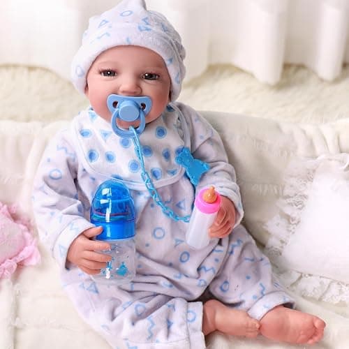 BABESIDE Baby Doll Bottles with Disappearing Milk and Juice Magic Bottles, Magnetic Pacifiers and Pacifier Clips Chain for Reborn Baby Dolls Girls & Boys, 8 Pcs Baby Doll Accessories Set thumbnail 6