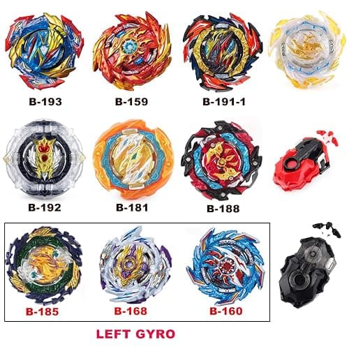MUSTYBELT Bey Battling Top Burst Gyros Toy Set Toy Gift for Children Boys Ages 6 8 10 12+ Combat Battling Game 10 Burst Spinning Tops 3 Two Way Launchers Grip Starter thumbnail 9