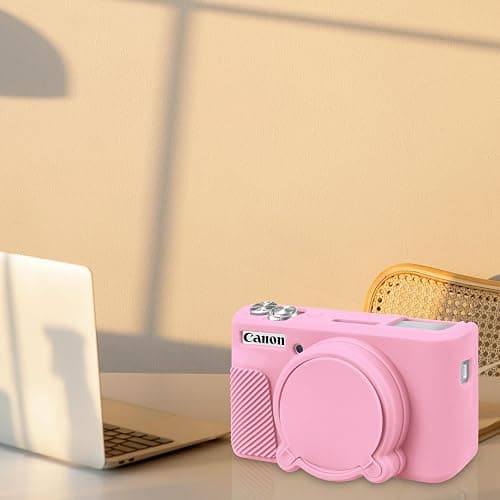 BOVKE Silicone Case for Canon PowerShot SX740 SX730 Digital Camera, Pink | SX740 HS Soft Protective Camera Skin Cover with Removable Lens Cover, Slim Fit Anti-Scratch, Precise Cutouts Enhanced Grip thumbnail 7