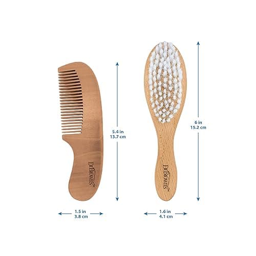 Dr. Brown's™ Soft and Safe Baby Brush + Comb - Brush + Comb thumbnail 12