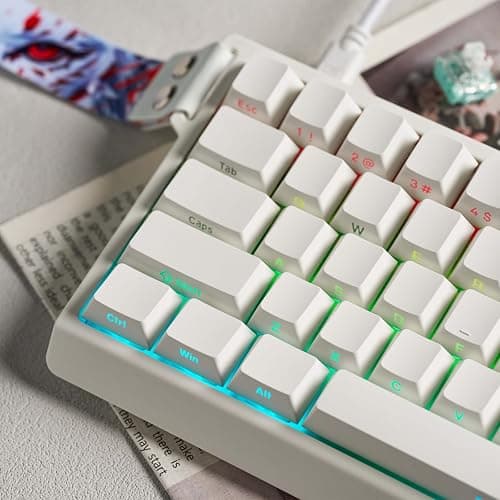 Hyekit x FGG MADLIONS MAD 68 HE RGB 60% Wired Magnetic Switch Gaming Keyboard with Adjustable Actuation, 8000 Hz Polling Rate, Rapid Trigger Mode, Hall Effect Switches, for PC/Mac, White thumbnail 6