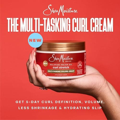 SheaMoisture Curl Stretch Shampoo, Conditioner, Volume Cream, and Refresher Spray with Kalahari Melon Oil and Hyaluronic Serum - Hydrates, Repairs Breakage, Detangles, Minimizes Shrinkage, 4 Pack thumbnail 3
