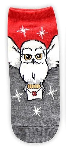 Harry Potter Women's Hedwig Marauders Map Platform 9 3/4 5 Pack Ankle Socks thumbnail 2