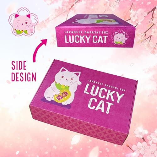 LUCKY CAT PINK Japanese Dagashi Box 50 PCS Japanese Candy, Dagashi, Snacks, And Gum thumbnail 4