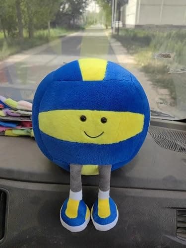 XIGUI 13 inch Soft Sports Pillow - Funny Volleyball Stuffed Plush Gifts for Boys and Girls, Cute Volleyball Room Decor thumbnail 6