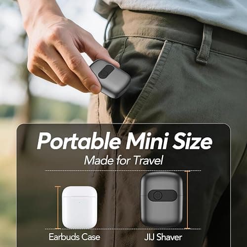 Foil Shaver for Men - Mini Electric Razor with 3 Floating Blades, Smart LED Display, Traver Lock, IPX7 Waterproof Wet/Dry Shaving for Face & Beard, USB-C Fast Chage for Travel Home thumbnail 7