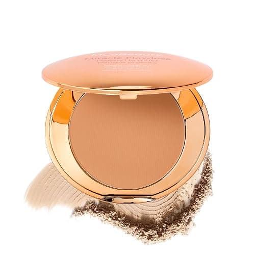 MCoBeauty - Miracle Flawless Pressed Powder - 2 Natural Medium Shade - Compact Setting Powder with Rose Flower Extract and Sweet Almond Oil - Helps Finish and Refine the Look of Makeup - Image 1