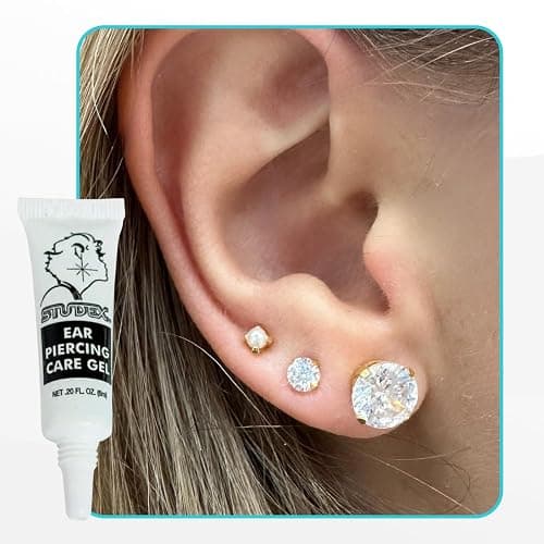 Studex Ear Piercing Care Gel – Ear Piercing Aftercare Gel with Soothing Aloe Extract to Protect Skin & Promote Recovery, Safe for Sensitive Skin (Pack of 2)… thumbnail 3