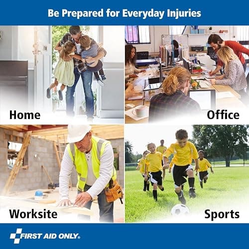First Aid Only 91248 OSHA-Compliant First Aid Kit, All-Purpose 50-Person Emergency First Aid Kit for Business, Worksite, Home, and Car, 260 Pieces thumbnail 5