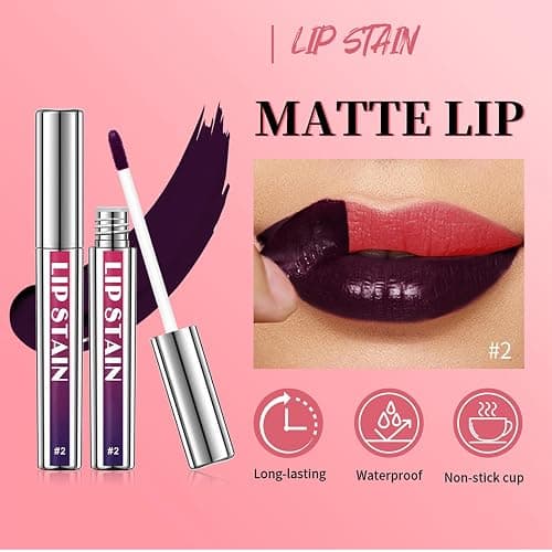 Dulele 3PCS Lip Liner Stain, Peel Off Lip Liner Tattoo, Natural Long Lasting Lip Stain Peel Off, Nude Pink Matte Finish Lip Gloss for All Skin Types thumbnail 2
