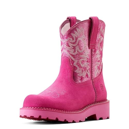 ARIAT Women's P90090_w_Foo Western Boot - 8 - Pink Metallic/Hottest Pink - Image 1