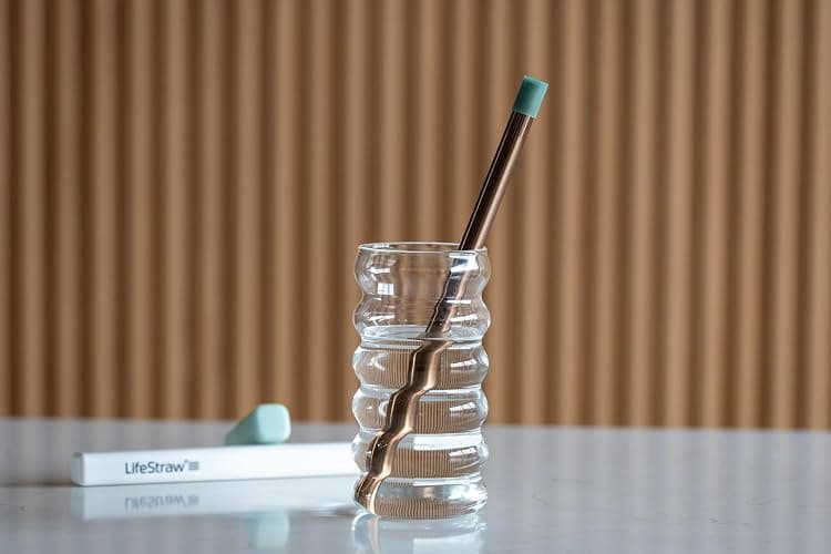 LifeStraw Sip Filter Straw with 3 Carry Cases, Copper, 3PK | Reusable Stainless Steel Water Filter Drinking Straw, 3-Pack with 3 Carry Cases, Removes Microplastics and Bacteria thumbnail 4