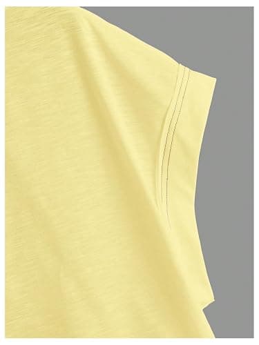 SOLY HUX Women Open Back Tops Workout Backless Tee Casual Athletic Shirts Short Sleeve Oversized Gym T Shirt thumbnail 4