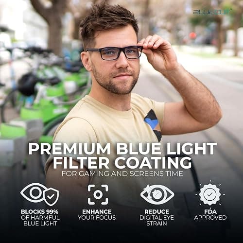 Blue Light Blocking Glasses For Men/Women Anti-Fatigue Computer Monitor Gaming Glasses Reduce Eye Strain Game Glasses thumbnail 2