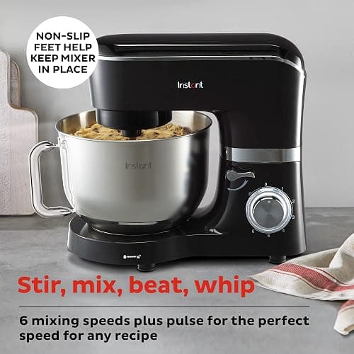 Instant Pot 6-Speed 6.3-Qt Stand Mixer with Stainless Steel Bowl thumbnail 4