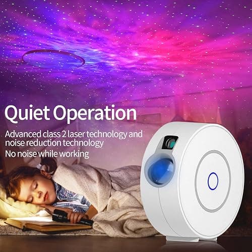 CHIGIH Smart Galaxy Projector, LED Starry Sky Night Light Star Projector, Nebula Ceiling Night Light App & Voice Controlled Northern Lights Projector for Room Bedroom Parties Decor Birthday Gifts thumbnail 3