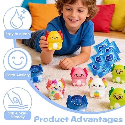 Animal Squishy Toys Mystery Bags for Kids, Slow Rising Foam Animal Squishies Blind Bags, Mini Animal Mystery Box Toys, 20 PCS Party Favors for Classroom Prizes (Little Dragon) thumbnail 5