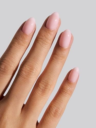 Celebritips Press On Nails - Salon U-ltimate™ | Bare Milk, Extra Short Almond Nails, Reusable | 16 sizes - 32 Nails Kit with Glue and Sticky Tabs - Image 1
