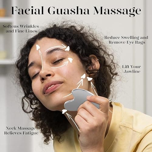 BAIMEI IcyMe Stainless Steel Gua Sha Facial Massager Tools |Relax Back Muscles | Face Sculpting | Daily Beauty Routine | Guasha Tool for Face|Skincare Gift for Women thumbnail 4