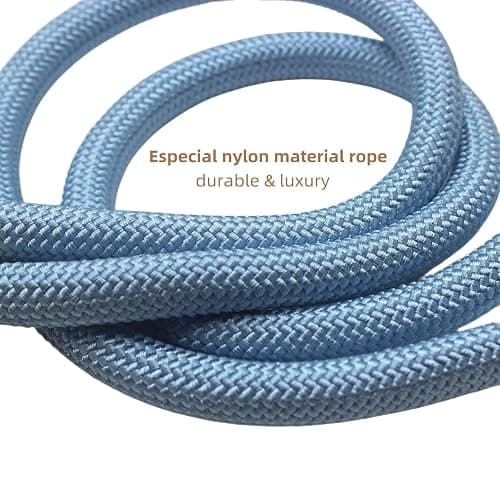 Lucpawz Lobster Snap Pet Leash 5FT, Special Strong Nylon Rope Dog Leash, Solid Color Rope Dog Lead for All Breeds(Blue, 5ft*10mm) thumbnail 4