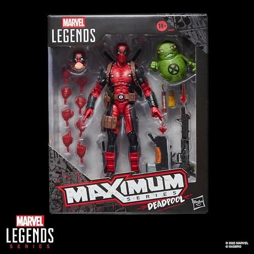 Marvel Legends Maximum Series Deadpool, Deluxe Deadpool Comics Collectible 6-Inch Action Figure with 24 Accessories Including X-Force’s Doop thumbnail 16