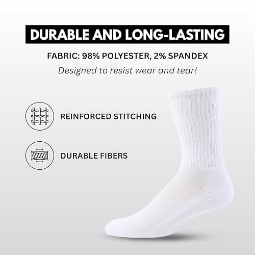 True Religion Mens 8 Pairs Crew Socks for Men Premium Athletic Men's Socks, Shoe Size 8-12 thumbnail 5