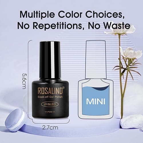 ROSALIND Cat Eye Gel Polish Set, 12 PCS Red Purple Blue Cateye Gel Polish | Swirl Shell Thread Holographic Sparkle Finish, Magnetic Cateye Effect with Magnet Stick, Soak Off UV LED Cured Gel Polish thumbnail 9