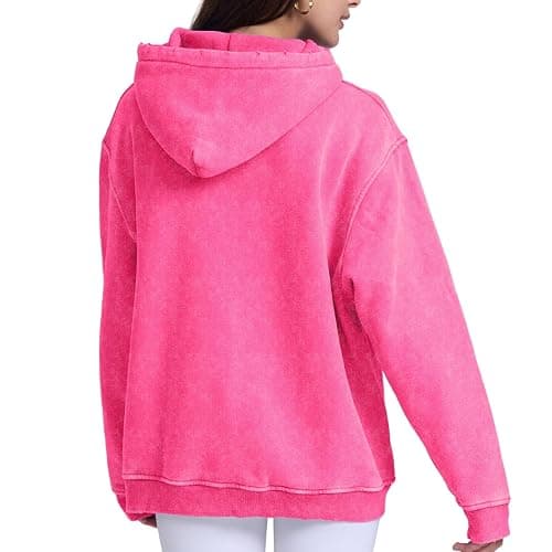 FAIABLE Mens Hoodies Oversized Unisex Acid Wash Hoodie Heavyweight Fleece Vintage Cotton Sweatshirt Men Women Streetwear thumbnail 4