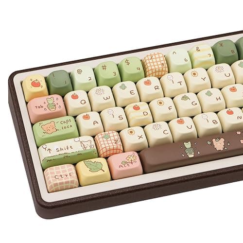 COOMICKEY Cute Keycaps, Thick PBT Keycap FOA Profile, 149 Keys Keyboard Keycaps, Dye-Sublimation Keycap Set Compatible with 60% 75% 96% 100% Cherry Gateron MX Switches Mechanical Gaming Keyboard - Image 1