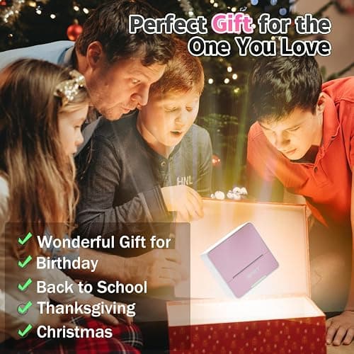 iDPRT Sticker Printer - Mini Portable Printer Bluetooth Thermal Label Printer with 1 Roll Sticker Paper, Inkless Sticker Maker Machine Pocket Instant Print for Study Notes, Pictures, DIY, Pink thumbnail 6