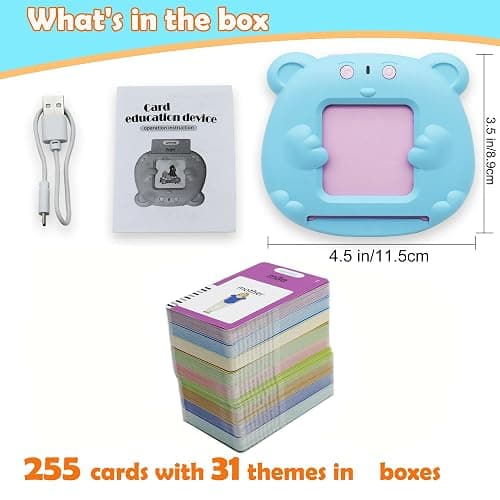 MAYAPHILOS 510 Sight Words Brazilian Portuguese and English Talking Flash Cards, Learn Portuguese for Kids Portuguese Language Learning Speech Therapy Toys for Toddlers thumbnail 2