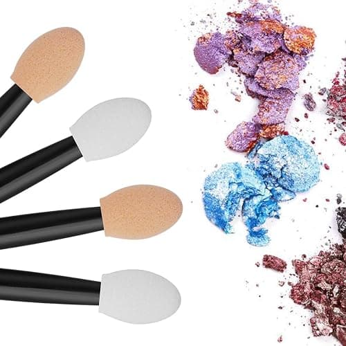 Cuttte Eyeshadow Applicators Makeup Brushes - 60PCS Disposable Eyeshadow Brush, Dual Sides Eye Shadow Applicator Sticks, 2.44 Inch Eye Makeup Tools, Black thumbnail 6