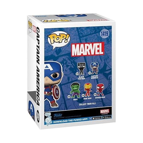 Funko Pop! Marvel: New Classic - Captain America - Collectable Vinyl Figure - Gift Idea - Official Merchandise - Toys for Kids & Adults - Comic Books Fans - Model Figure for Collectors thumbnail 3
