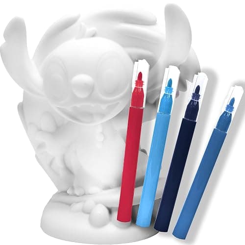 Tara Toy Disney Stitch Design A Vinyl Surfing Edition DIY Coloring Craft Set with Washable Markers Creative Toy for Ages 4+ Official Product thumbnail 4