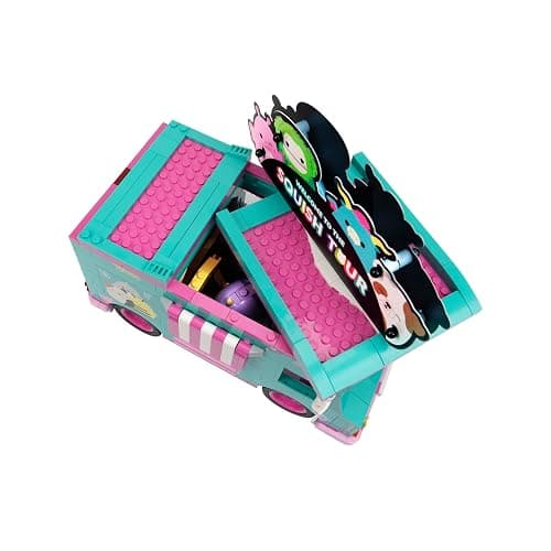 BLDR Squishmallows Squish Tour Van Building Set - Cam The Cat, Bubba The Cow, & Brina The Bigfoot Buildable Figures - Squishmallows Fans 8+, 0098 thumbnail 5