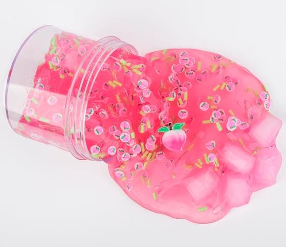 4 Packs of Jelly Cube Crystal Slime Kit, pre-Made Crisp Glue Boba Slime Party Gifts for Girls and Boys, DIY Kids Shimmer Clear Slime, Soft Stretch and Non-Stick Soft Putty Birthday Slime Toys thumbnail 4