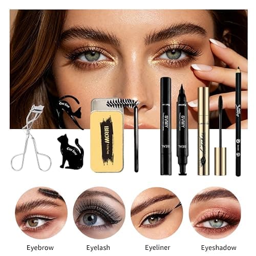 28 Pcs All in One Full Makeup Kit for Women, Makeup Set for Women&Beginner,Eyeshadow, Foundation, Lipsticks, Eyeliner, Mascara, Brow Soap Make Up Gift Set for Women Teen Makeup Kit For Girl thumbnail 5