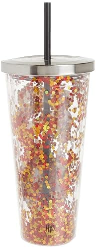 Spoontiques - Harry Potter Tumbler - Solemnly Swear Glitter Cup with Straw - 20 oz - Acrylic - Multicolored thumbnail 4