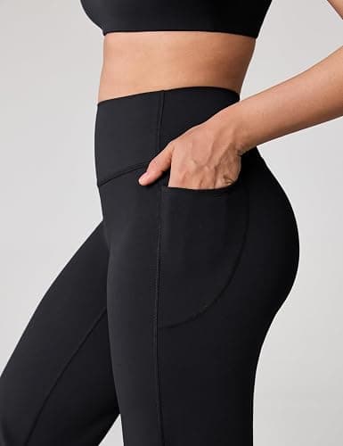 UNISSU Hugcurve No Front Seam High Waisted Wide Leg Yoga Pants for Women with Side Pockets Lounge Buttery Soft - 31" thumbnail 2