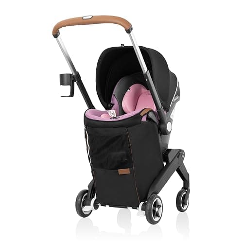 Evenflo Gold Shyft DualRide with Carryall Storage Infant Car Seat and Stroller Combo (Opal Pink) thumbnail 3