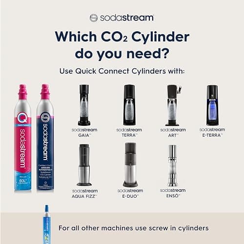 SodaStream - Terra Sparkling Water Maker | VALUE BUNDLE | CQC CO2 system | Includes 2x CO2 Cylinders, 3x 32 Fl Oz Dishwasher Safe Bottles, 2x Bubly Flavor Drops | Combine with Pepsi Flavors | Black thumbnail 11