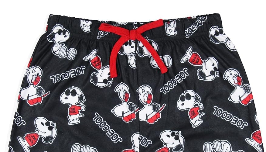 Peanuts Boys' Joe Cool Snoopy Character Tossed Print Sleep Pajama Pants thumbnail 2