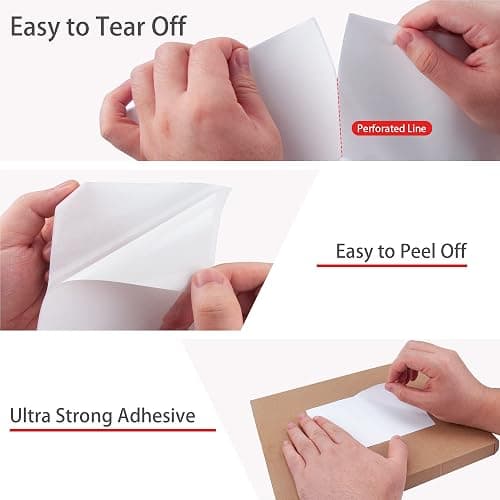 L LIKED 4x6 Direct Thermal Labels, 500pcs Perforated Fanfold, Compatible Zebra & Rollo Printers thumbnail 3