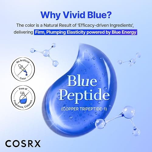 COSRX The Blue Copper Peptide Bakuchiol Serum, Glow & Plumping, 1.69 Fl Oz | GHK-Cu 5 Multi Peptide with Collagen, Anti-Aging Serum, Glow & Plump Serum for Skin Hydration & Elasticity, Korean Skin Care thumbnail 8